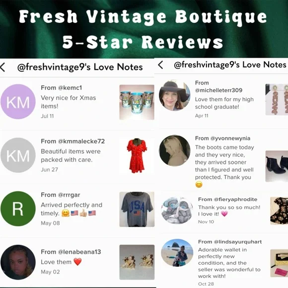 Meet your Posher, Fresh Vintage Boutique, 5 Star Seller, Posh Ambassador II - Picture 4 of 9